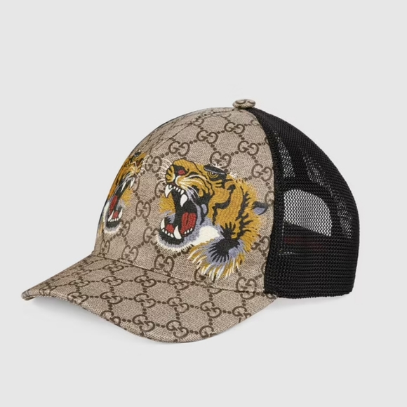 Gucci Other - TIGERS PRINT GG SUPREME BASEBALL HAT